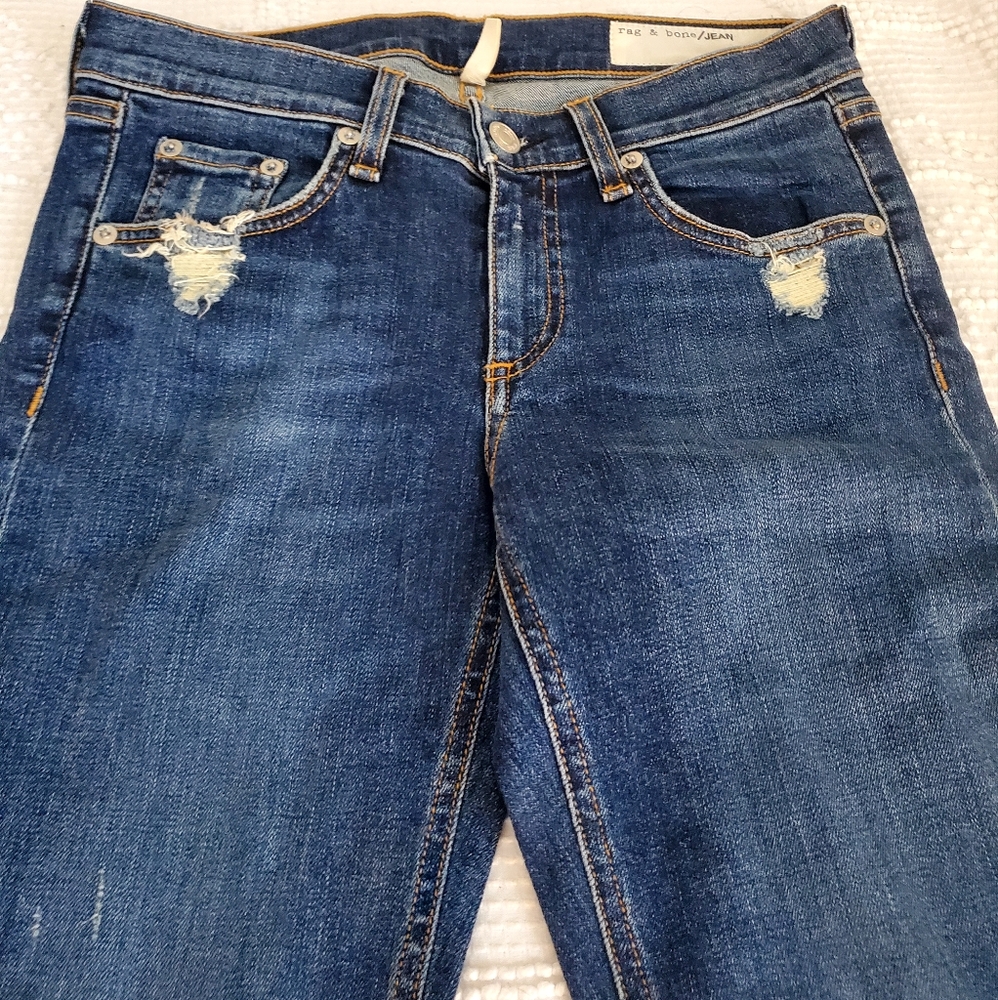 Rag & Bone skinny distressed jeans